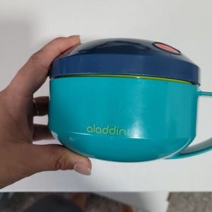 Aladdin 12oz Micro Lunch bowl, Blue and Teal with lime inside